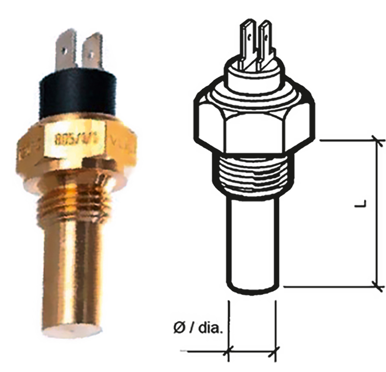 323805001005N Temp sensor 120c insul return 3/8 18NPTF